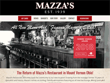 Tablet Screenshot of mazzas.com